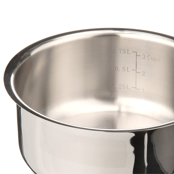 Chef'S Classic Stainless Steel 1 Qt. Saucepan W/Cover