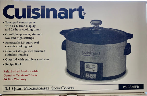 REFURBISHED - Conair PSC-350FR Prog 3.5quart Slow Appl Cooker
