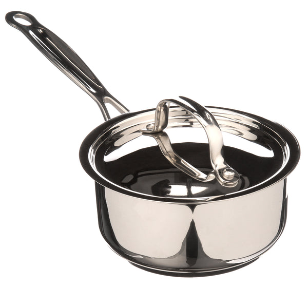 Chef'S Classic Stainless Steel 1 Qt. Saucepan W/Cover